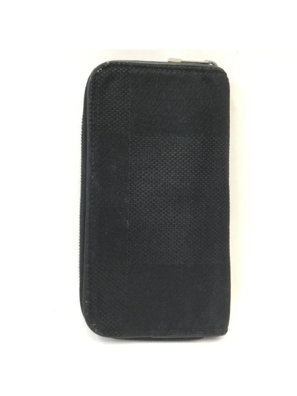 Louis Vuitton Damier Geant Portefeuille Longippe Zip Around Wallet Black